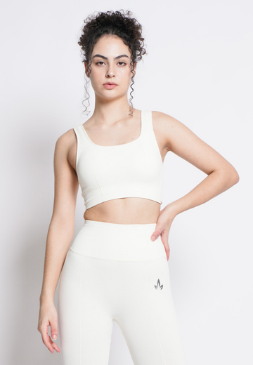 Athena Collection: Premium Seamless Padded Square Neck Sports Bra