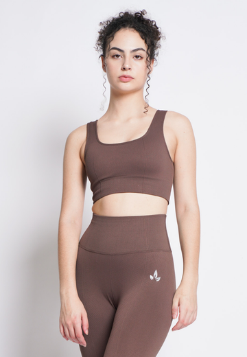Athena Collection: Premium Seamless Padded Square Neck Sports Bra