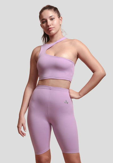 Dani Halter Neck Sports Bra and Biker Shorts Set
