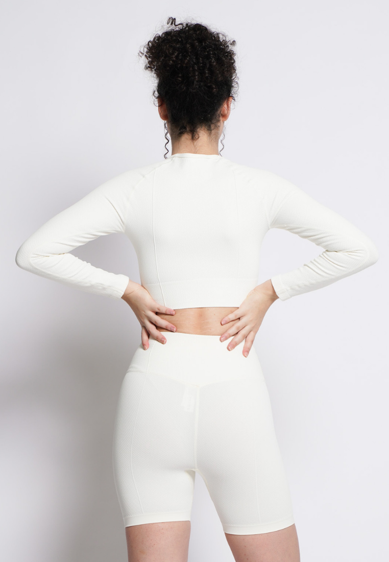 Athena Collection: Premium Non-Padded Long Sleeves Cropped Top