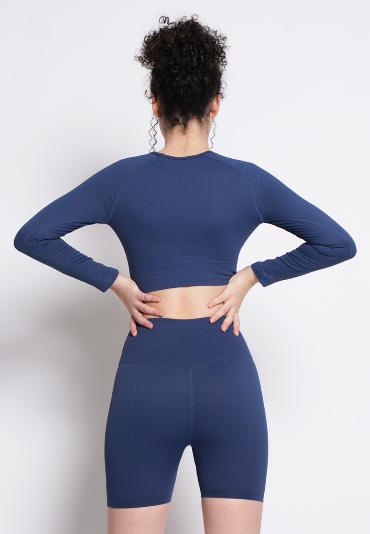 Athena Collection: Premium Non-Padded Long Sleeves Cropped Top
