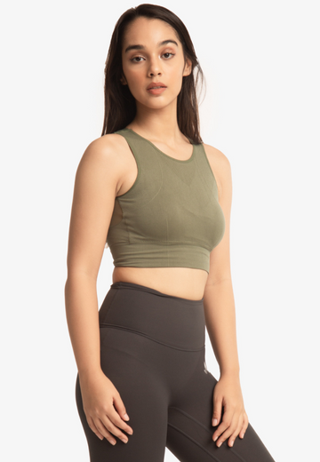 Chloe Mesh Crop Top Bra