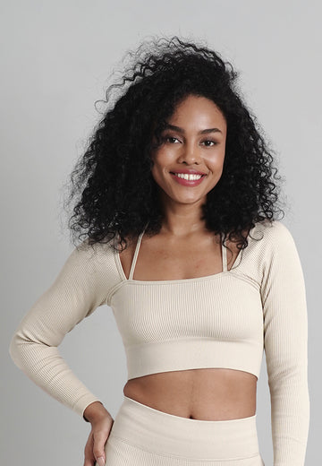 Blair Collection: Premium Non-Padded Long Sleeves Cropped Top