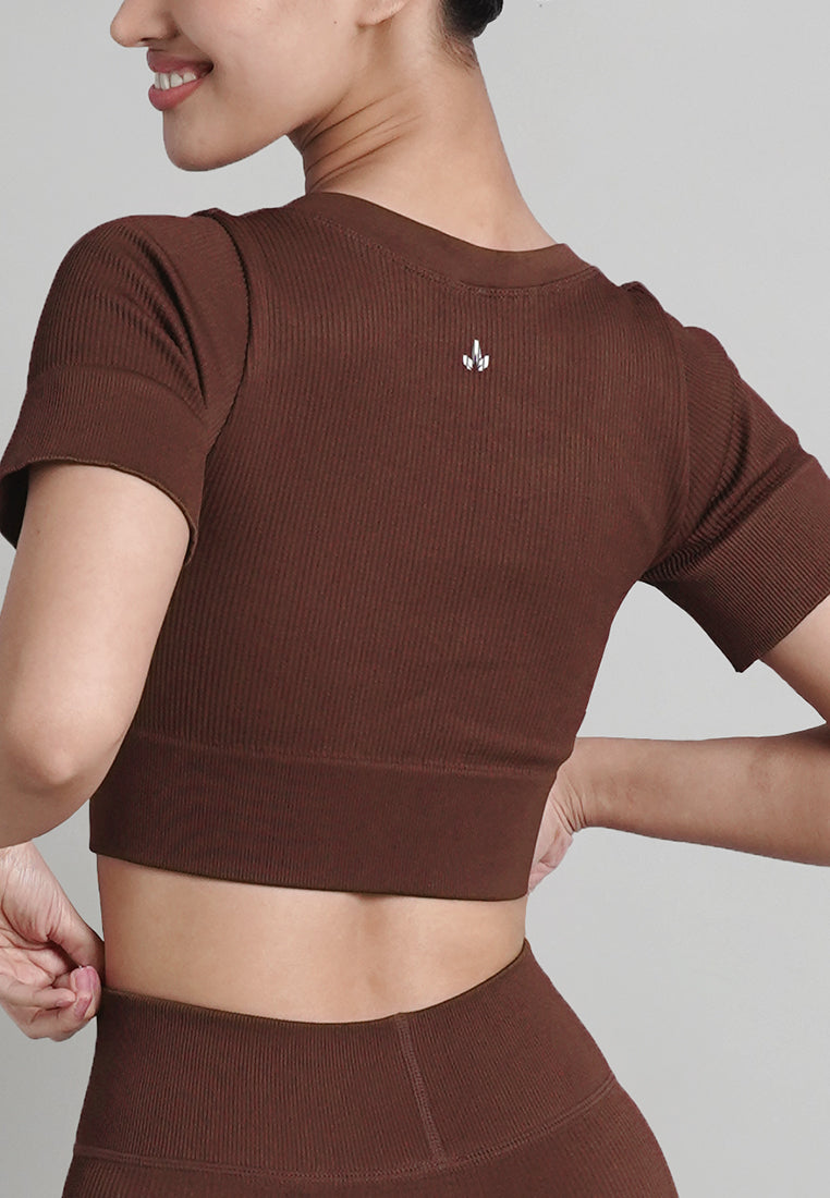 Blair Collection: Premium Seamless Non-Padded Cropped Top Shirt