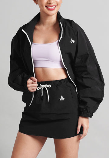 Sunlee Parachute Parka Jacket and Skirt Set