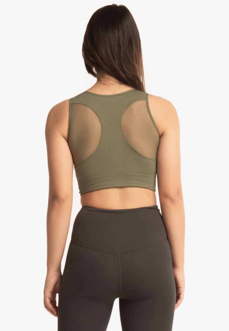 Chloe Mesh Crop Top Bra