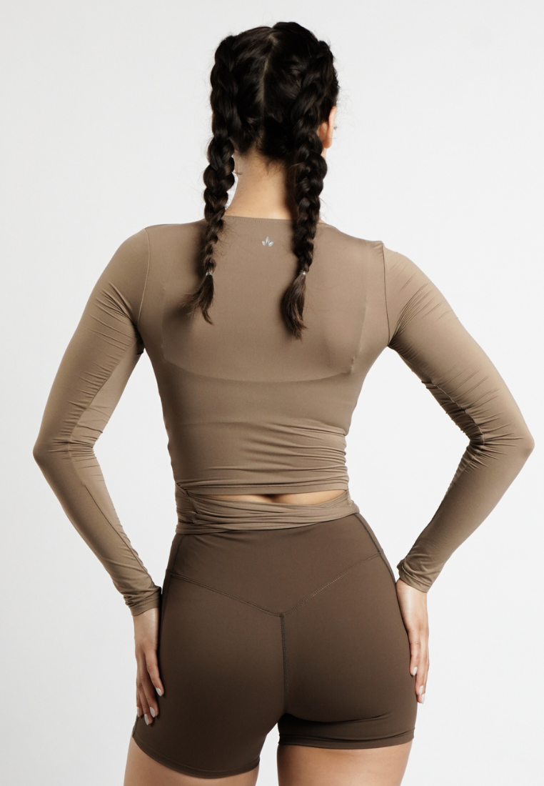 Natalia Ballet Premium Soft-Touch Long Sleeve Wrap Top