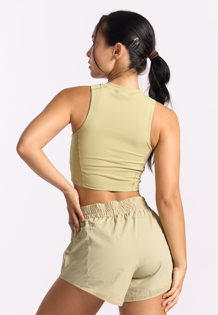 Selena Sports Halter Neck Cropped Top