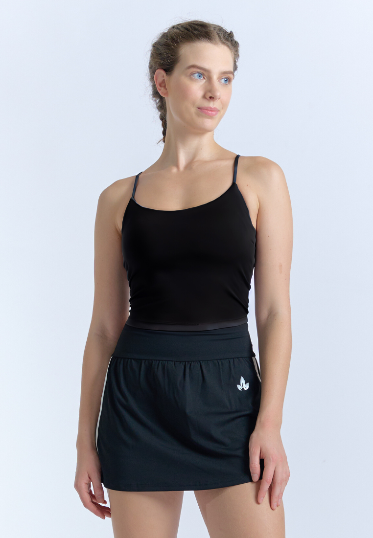Megan Yoga Cami Crop Top and Thin Strap Sports Bra