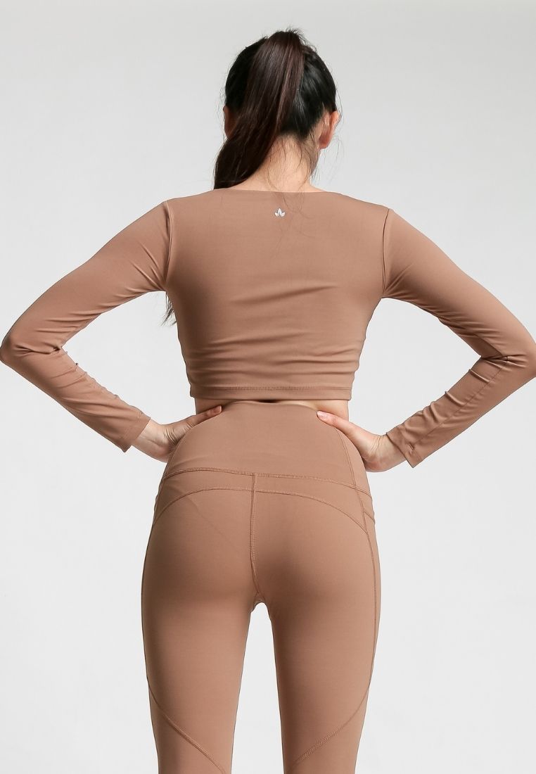 Nakd Lux Sueded Longsleeve Bra Top