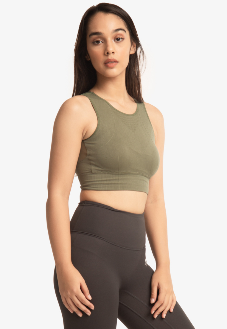 Chloe Mesh Crop Top Bra
