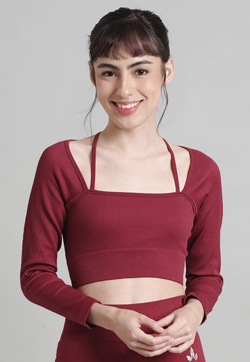 Blair Collection: Premium Non-Padded Long Sleeves Cropped Top