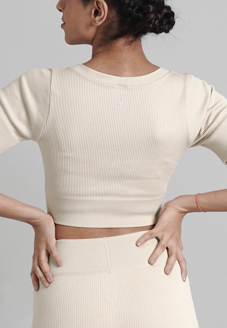 Blair Collection: Premium Seamless Non-Padded Cropped Top Shirt