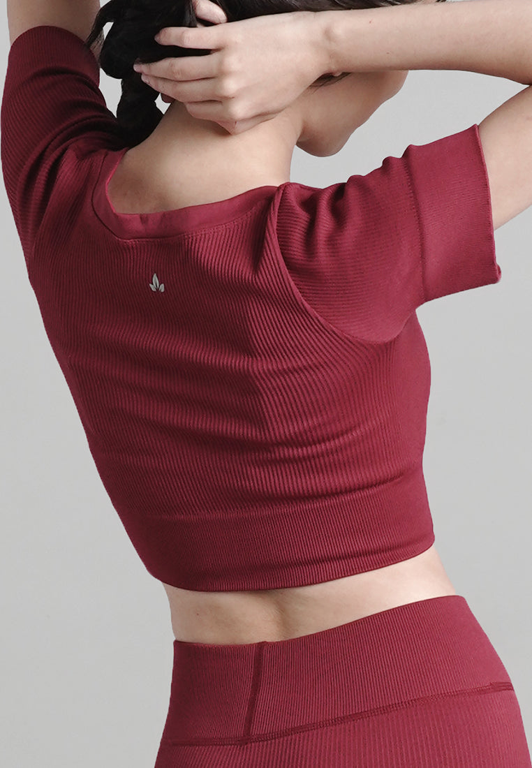 Blair Collection: Premium Seamless Non-Padded Cropped Top Shirt