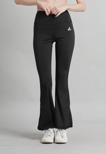 Core Collection: Mid Waist Kaiya Flared Leggings: Petite to Plus Size