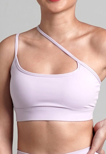 Maeve Collection: Removable Pads One Shoulder Sports Bra