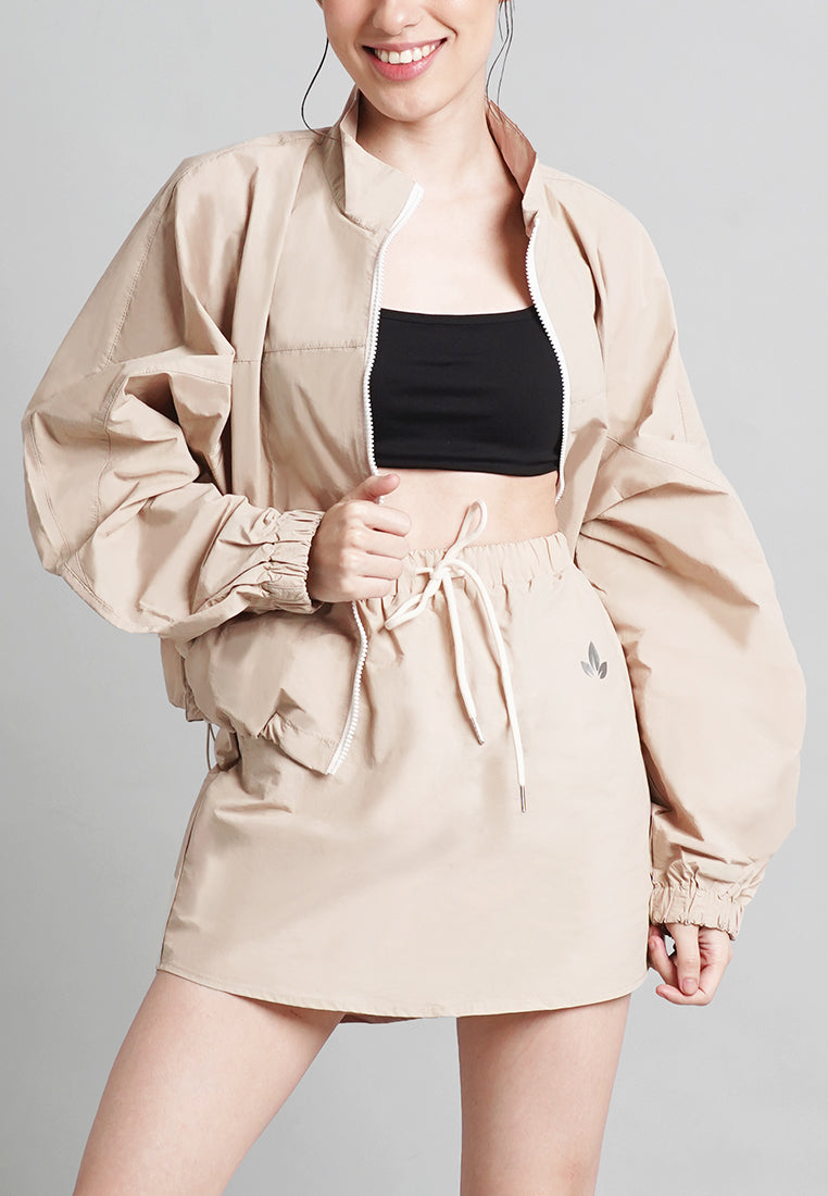 Sunlee Parachute Parka Jacket and Skirt Set