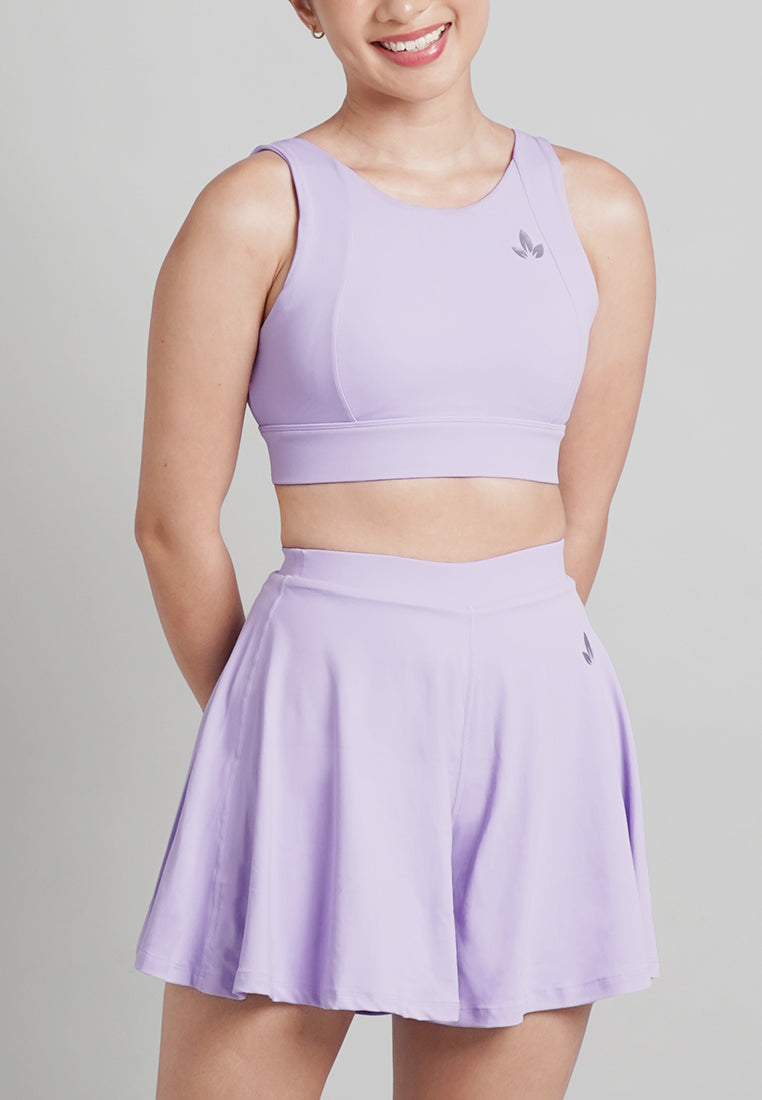 Wren Set: Crop Top Sports Bra & Culottes Shorts