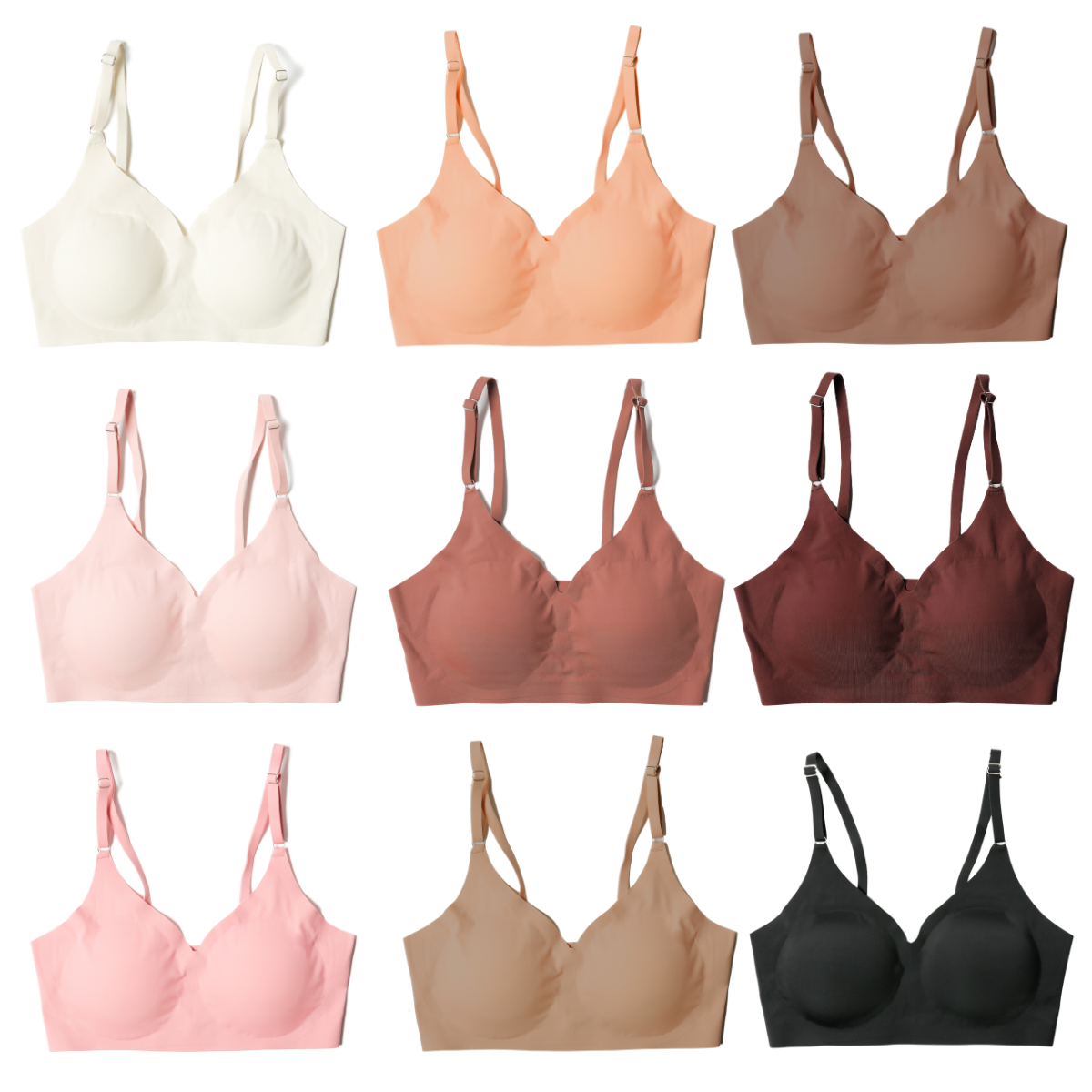 Women's Lace Silky Underwear Imported Lace Seamless Soft Bra for Daily Wear Sports  Bra 48 Dark Skin Color 