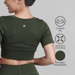 BLAIR COLLECTION : PREMIUM SEAMLESS NON PADDED CROPPED TOP SHIRT